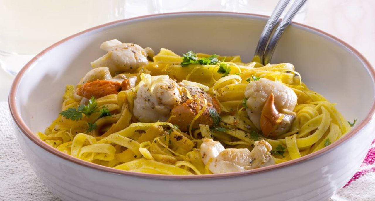 recipe image Talharim com vieiras e limão