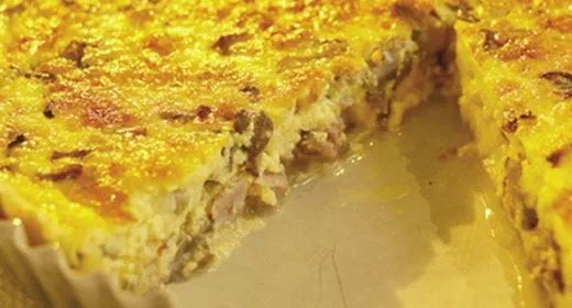 recipe image Receita de Quiche de cogumelos e fiambre