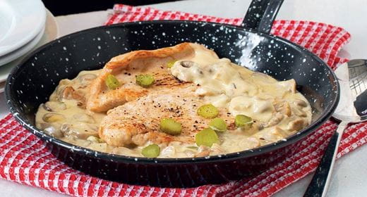 recipe image Bifinhos com Cogumelos à Cervejeira