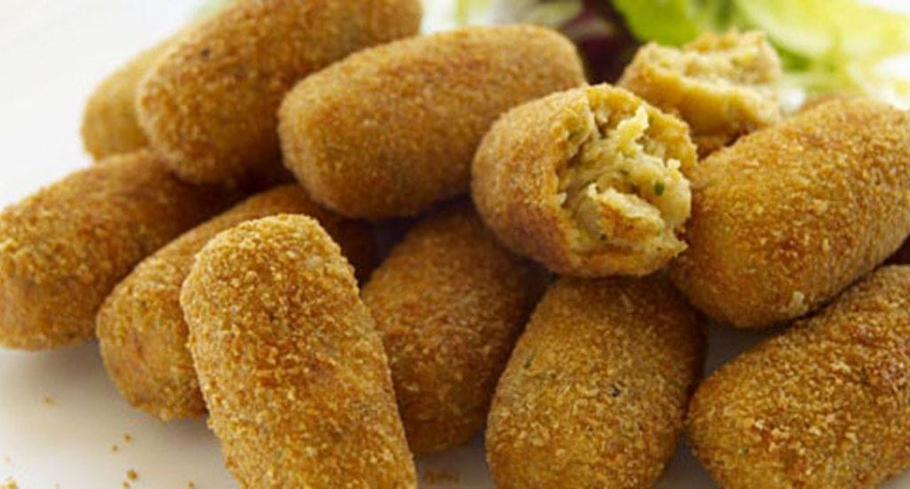 recipe image Receita de Croquetes de grão e alheira