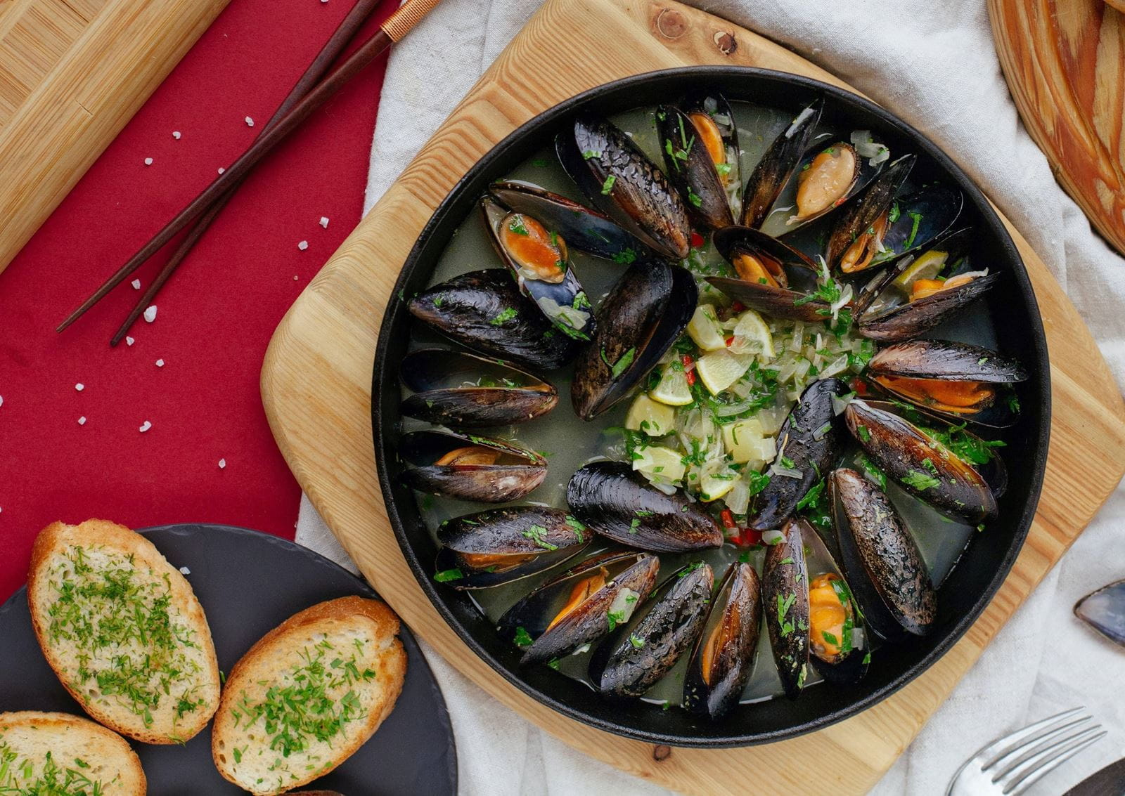 recipe image Receita de Mexilhões à marinheira