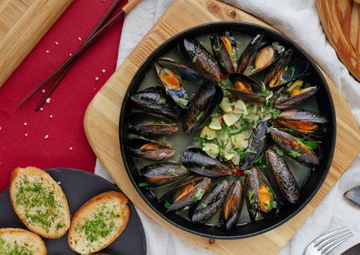 recipe image Receita de Mexilhões à marinheira