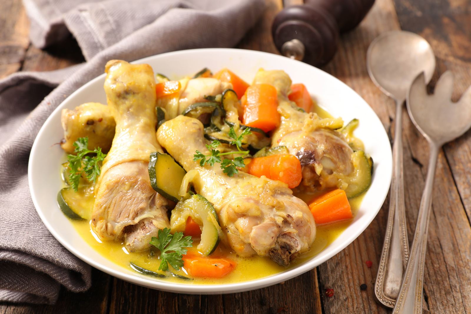 recipe image Receita de Frango estufado com legumes